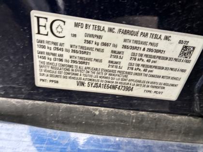 2022 Tesla S Plaid